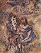 Jules Pascin Lucy and Aiermina oil painting picture wholesale